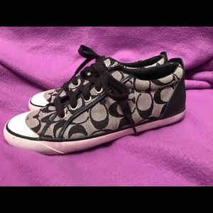 Coach sneakers black and white